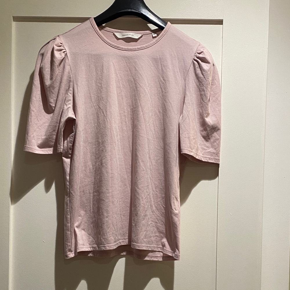 Rebecca Taylor Soft Pink Short Sleeve Top